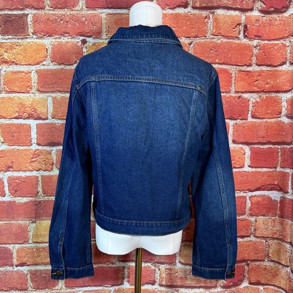 Vigoss Dark Blue Denim Jacket‎ Women’s Size Medium Front Flap Pockets - Picture 14 of 15